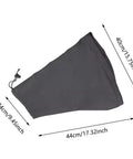 Magnetic EV Port Protector Hella Waterproof Plug Cover dimensions shown, 40cm x 24cm, heavy-duty canvas material for weather protection.