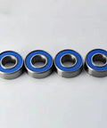 CNC Machined Steel RC Upgrade Parts For TT02 1to10 Scale Cars Sealed Bearings MR105 MR115 MR128 Improve Transmission Efficiency And Power Transfer With High Precision Durability And Easy Fit For Serious Hobbyists, four blue-sealed steel bearings