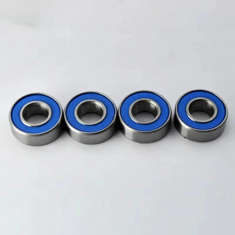 CNC Machined Steel RC Upgrade Parts For TT02 1to10 Scale Cars Sealed Bearings MR105 MR115 MR128 Improve Transmission Efficiency And Power Transfer With High Precision Durability And Easy Fit For Serious Hobbyists, four blue-sealed steel bearings