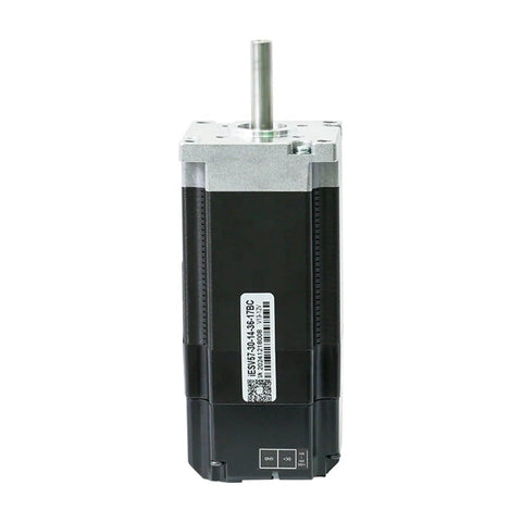 Front view of Integrated DC Servo Motor With Encoder For 3D Printers, Bottom-Wiring Design, 3000RPM, showing encoder feedback unit.