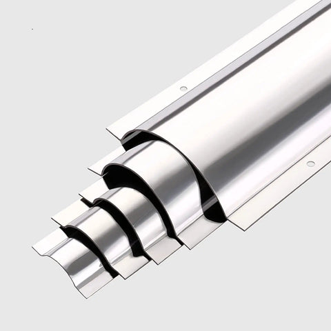 Slick Metal Cable Raceway Kit For Home And Office 100cm Cord Cover Wire Hider With Screws Waterproof And Dirt Resistant Durable Wall And Floor Raceway For Neat Cables No5 Color Quick Mount And Clean Look showing aluminum pieces in layered view