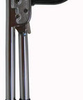 Heavy Duty Hand Rivet Squeezer Tool For Solid And Tubular Rivets Up To 1-3/4 Inch Length With 4 Inch Reach And 2 Inch Gap Includes Two Flush Squeezing Dies For Aluminum Steel And More Durable Design viewed from the side.