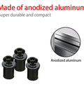 Heavy Duty Motorcycle Windshield Bolt Kit 10 Pack Black Aluminum Alloy Screws showing three anodized aluminum screws.