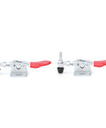 Two Pack Toggle Clamps With 66.1 Pound Holding Power, Heavy Duty Horizontal Hold Down Clamps With Rubber Pressure Tips, front view