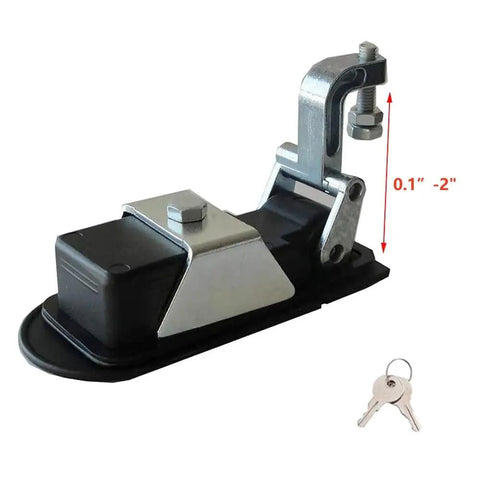 4 Pack Flush Mount Compression Latches With Trigger Action Adjustable for RV truck doors, tool boxes, zinc alloy, includes 8 keys