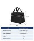 Underseat Carry On Tote Bag For Weekends And Overnight Trips Soft Sided Travel Buddy With Durable DuraGuard Navy 16.5 Inch