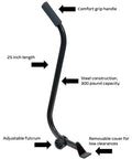 Heavy Duty Furniture Lifter Tool For Lifting Appliances, Cabinets And More, steel construction with soft grip handle, 300 lb support.