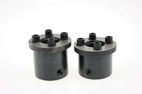 Bead Roller Die Set for Shearing, 22mm Shaft Compatible CR12 Steel Dies at 50 HRC Hardness, front view of two dies