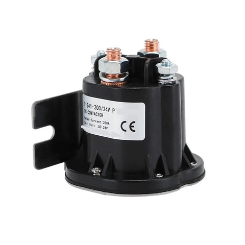 Heavy Duty 12V 24V 48V 200A Electric Stacker Forklift Tail Plate Switch For High Voltage Motor Control With Overload And Phase Loss Protection Gear side view of contactor.