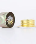 Concealed Ceiling Fire Sprinkler Heads 4 Pack With Matching Cover Plates For No Sweat Setup Heavy Duty Heat Sensing Automatic Suppression Strong Shield For Commercial Buildings showing brass internals and silver cover.