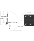 Build Your Own 6 Degree Freedom Mechanical Robot Arm Kit With Servo Motors Claw Gripper Industrial Manipulator Learning Toy dimensions image