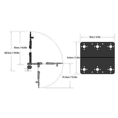 Build Your Own 6 Degree Freedom Mechanical Robot Arm Kit With Servo Motors Claw Gripper Industrial Manipulator Learning Toy dimensions image