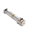 Compact All Metal Micro Linear Stepper Motor With Lead Screw And 32mm Stroke Smooth Operator For Tight DIY Builds And Precision Automation runs quiet.