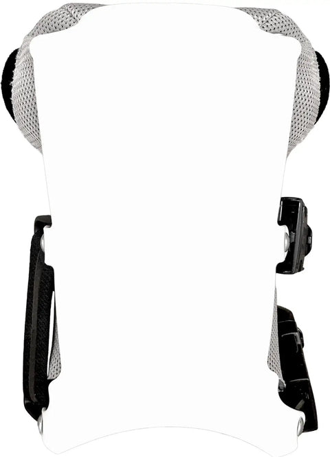 Front view of All Purpose Kneepads With Five Eighth Inch Cushion Inserts One Pair Non Slip Slotted Frame With Live Hinge in white