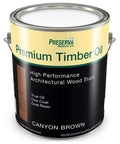 Top Shelf Heavy Duty Wood Stain Canyon Brown 20 Pack 1 Gallon Each Low VOC Oil Based Timber Finish in a can.