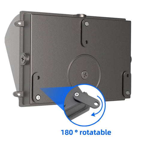 150W LED Wall Pack Outdoor Security Light With Dusk To Dawn Photocell 18000 Lumens 180° rotatable mount