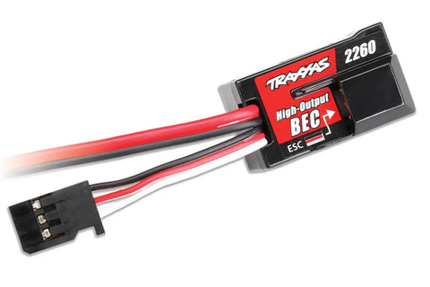 Traxxas high-output BEC 2260 with wires and connectors, compatible with Beefed Up High Torque 400 Digital Waterproof Servo With Metal Gears