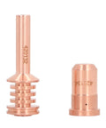 Solid Prime Kit For Plasma Cutter With 5 Brass Nozzles And Electrodes Fit PMX 30AIR Torch replacement parts. Two brass nozzles.
