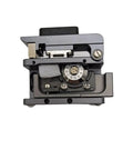 Precision Automatic Return Optical Fiber Cleaver With Tungsten Steel Blade For Clean Cuts, showing top view with dials and cutting mechanism.