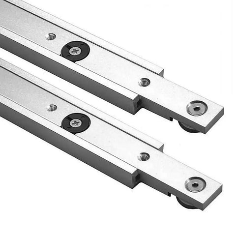 Workshop Ready Woodworking T Track and Miter Jig Kit for Table Saw Projects Pro Grade Aluminum Alloy T Slot System detail view