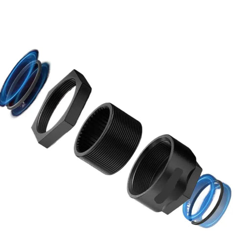 Heavy Duty Rear Wheel Axle Nut Bolt For Honda TRX450R 450ER And Sportrax 300 400 Models Plus ATC250R 350X That Fits Like A Glove And Keeps Your Ride Solid And Safe On The Trails., black threaded axle nut bolt with blue washers