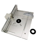 Heavy Duty Set Of Three Router Table Insert Plates Forged From Solid Aluminum Alloy For Straight Shots And Zero Hassle Mounts On Your Daily Table Saw Workshop Rig, 240x200mm size.