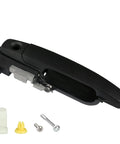 Heavy Duty Exterior Door Handle And Reinforcement Plate Kit For 2008 To 2011 Ford Focus Front Left Driver Side, includes handle and hardware.