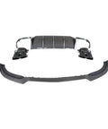 Mercedes W212 E63 E63S Carbon Fiber Front And Rear Diffuser Lip Kit With Exhaust Tips Direct Fit No Drilling 3D Modeled