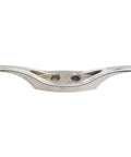Nickel Rope Cleat Four Inch Heavy Duty Zinc Die Cast Fastener For Tarps Awnings Small Boats One Half Inch Rope Quick Attachment