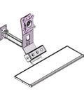 Heavy Duty Single Monitor Arm For Wall Or Desk Installation with steel bracket and adjustable arm for ergonomic setup