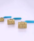 Heavy Duty Solid Brass Ball Valve With Double Internal Thread One Point Five Inch Straight Through Shut Off For Plumbing Lines
