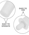20 Piece Spring Shutter Pins Replacement Kit For Vertical Blinds And Curtains, Durable Plastic Repair Pins With Spring Loaded Plungers, DIY Friendly Fix For Broken Slats, Wobbly Latches, And Window Shutter Systems, white plastic pins