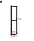 Super Sturdy 2 Tier Floating Shelf Brackets Wall And Ceiling Mount Heavy Duty Wrought Iron Pipe Style Supports for size reference