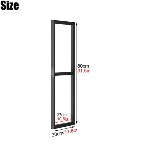 Super Sturdy 2 Tier Floating Shelf Brackets Wall And Ceiling Mount Heavy Duty Wrought Iron Pipe Style Supports for size reference