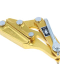 Baosity Rope Grip Puller Tool For Tensioning Cables 25-70Mm Aluminum Alloy Heavy Duty Cable Clamp Gripper in gold finish