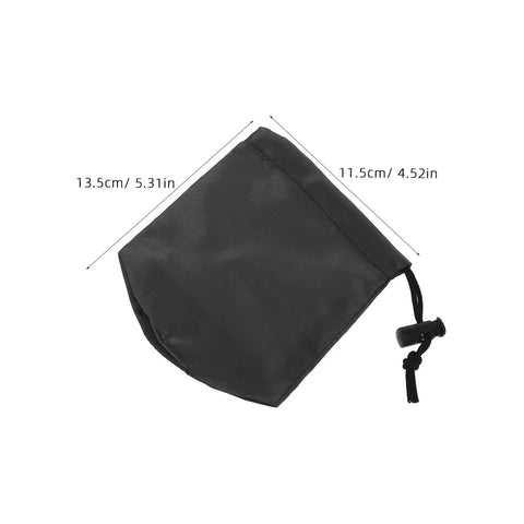Two Pack Waterproof Rain Gear Storage Bags With Drawstring Pouches For Quick Access Rain Poncho Organizer For Cycling Hiking Camping And Travel, showing size in inches