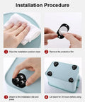 Installation steps for Self Adhesive Caster Wheels For Furniture, 12 Pcs Mini Ball Castors With ABS Material, 20 Lbs per wheel