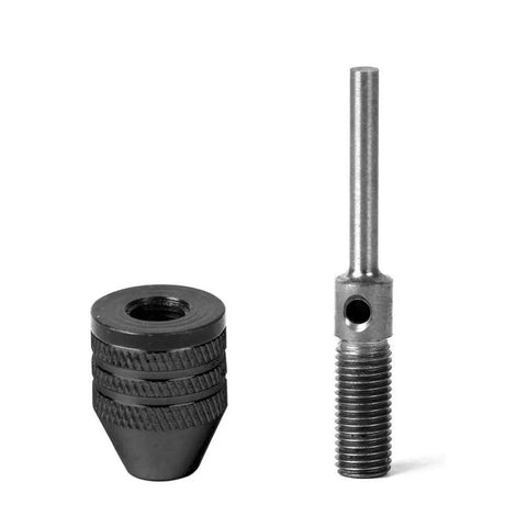 2Pcs Mini Keyless 3 Jaw Drill Chucks Adapter Quick Change Collet Converter for Electric Grinders and Engraving Machines