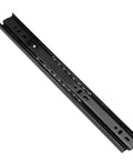 14 Inch Full Extension Drawer Slides With Ball Bearing, 40mm Wide Cold Rolled Steel, Black Finish, Heavy Duty 100lb Capacity, 1 Pair