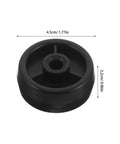 Heavy Duty Fitness Equipment Roller Set For Gym Pulley Systems Universal Replacement Pulleys Cable Machine Attachments Ten Pack Quiet Operation Durable Treadmill And Exercise Bike Compatible Parts, 4.5cm black roller