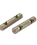 5 Pack M8x60mm Slotted Drive Cross Dowel Nuts Zinc Plated Iron Barrel Nuts Dual Hole Design For Furniture Assembly DIY Projects
