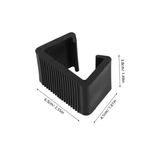 Black outdoor sectional sofa clip dimensions for patio furniture, designed for easy install and rattan wicker chair fasteners.