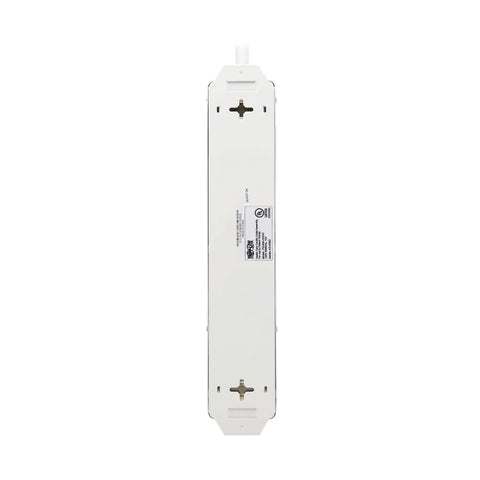 Back view of Go-To Safe-IT 6-Outlet Hospital-Grade Medical Power Strip For Patient Care Areas With 15-Foot Cord, UL 2930 And NFPA 99 Certified