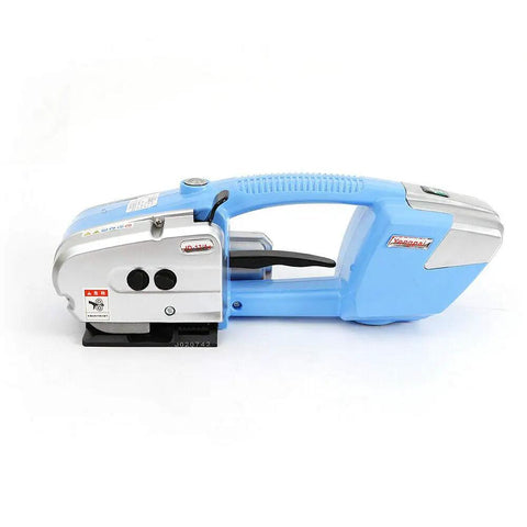 Heavy Hitter Handheld Battery Powered Strapping Machine With Automatic PET Or PP Belt Welding Solid Metal Build for shipping.
