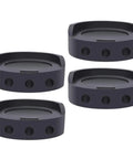 4 Pack Black Rubber Anti Skid Shock Absorbing Mats For Washing Machines And Furniture Feet Pads No Tools Needed To Stop Scratches