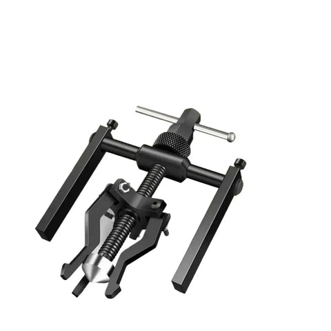 Shop Pro Built Tough 5 To 10 Ton Hydraulic Three Jaw Bearing Puller Kit showing a black forged steel design for hub extraction.