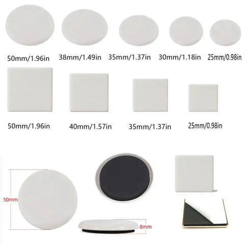 Various sizes of round and square chair pads floor protectors for chairs and tables self adhesive felt pads rubber feet