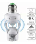 Hands Free Motion Sensor Light Socket E27 With PIR Bulb Holder Adapter 100 To 240 Volt Auto On Off for hallway use