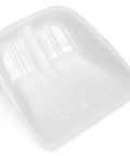 Lightweight Plastic Shovel Head Replacement For Grain Handling And Snow, white polypropylene shovel head close-up