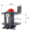 Universal Composite Speargun Reel 30M For Spearfishing Go To Reel That Fits Most Spearguns Black With Sliding Stainless Line Guide